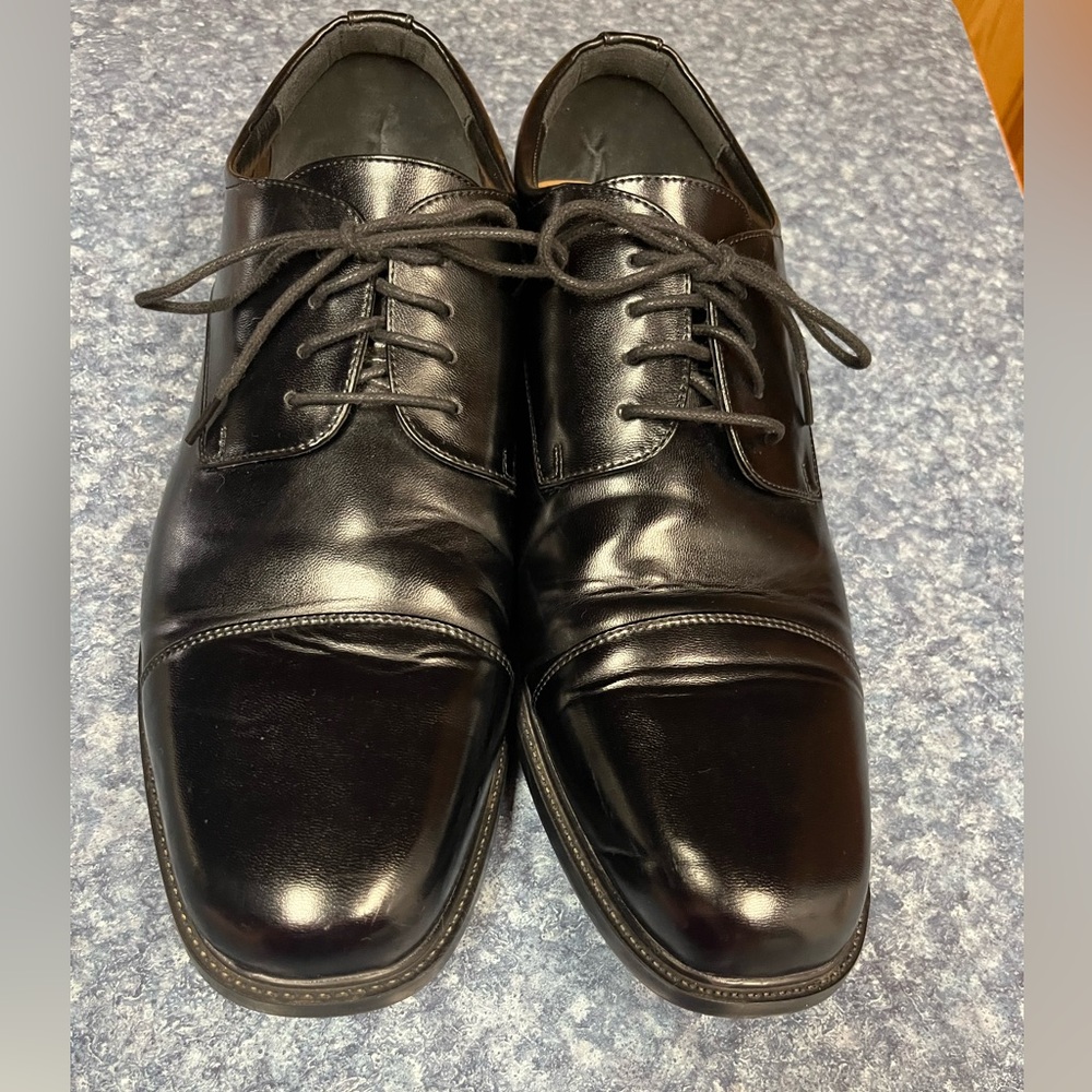 Kohl's Black Leather Men's Oxfords